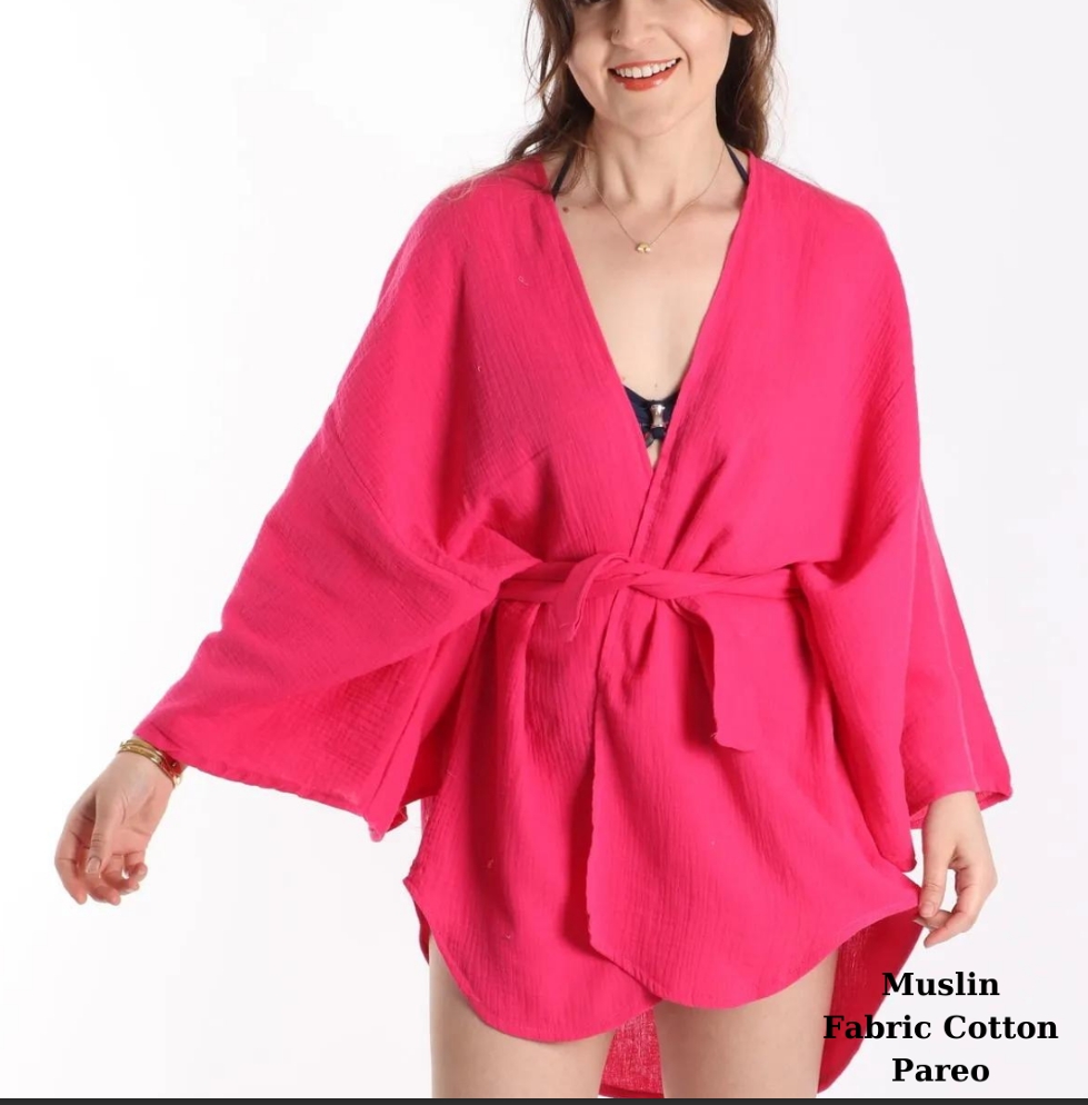 Cotton Muslin Fabric Pareo Resim